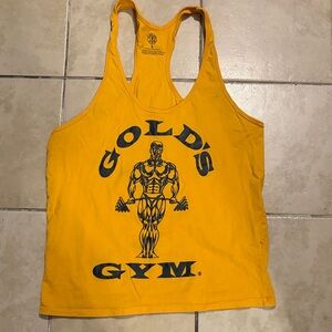 Men’s Gold's Gym Yellow Tank Top